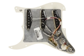 Pre-Wired Strat Pickguard, Tex-Mex SSS, 11 Hole - Parchment