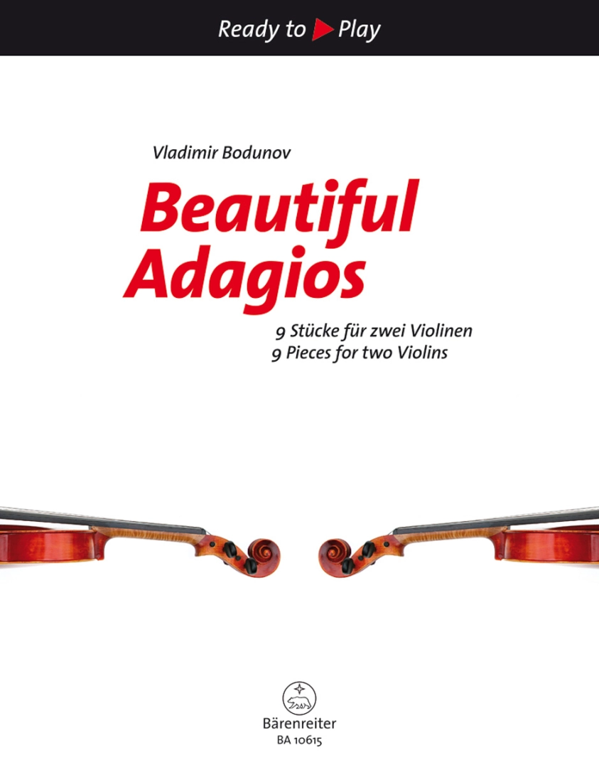 Beautiful Adagios (9 Pieces for two Violins) - Bodunov - Violin Duets - Book