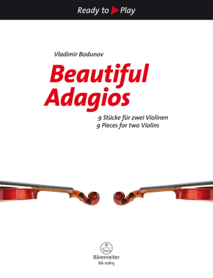 Baerenreiter Verlag - Beautiful Adagios (9 Pieces for two Violins) Bodunov Duos de violons Livre