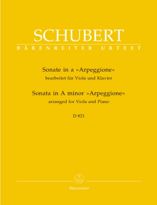 Baerenreiter Verlag - Sonata in A minor D 821 Arpeggione - Schubert/Wirth - Viola/Piano - Sheet Music