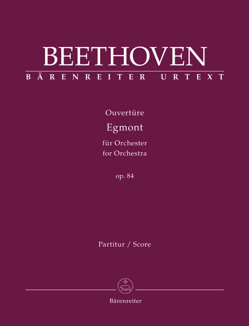 Overture \'\'Egmont\'\' for Orchestra op. 84 - Beethoven/Del Mar - Full Score - Book