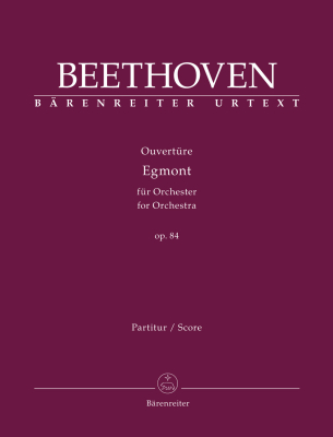 Baerenreiter Verlag - Overture Egmont for Orchestra op.84 Beethoven, DelMar Partition matresse complte Livre