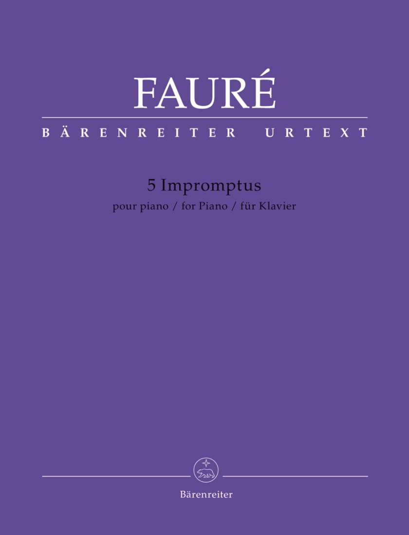 5 Impromptus - Faure/Bartoli - Piano - Book