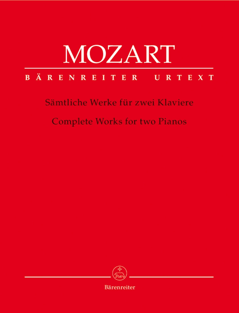 Complete Works for Two Pianos - Mozart/Schmid/Stenzl - Piano Duet (2 Pianos, 4 Hands) - Book