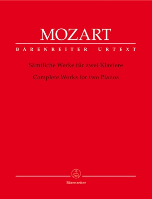 Baerenreiter Verlag - Complete Works for Two Pianos - Mozart/Schmid/Stenzl - Piano Duet (2 Pianos, 4 Hands) - Book