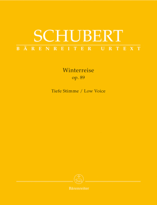 Winterreise op. 89 D 911 - Schubert/Durr - Low Voice/Piano - Book