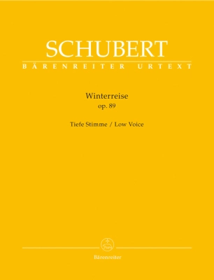 Baerenreiter Verlag - Winterreise op. 89 D 911 - Schubert/Durr - Low Voice/Piano - Book