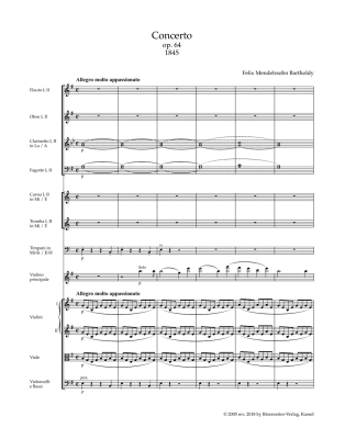 Concerto in E minor op. 64 (Late version 1845) - Mendelssohn/Todd/Brown - Study Score - Book