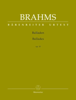 Baerenreiter Verlag - Ballades op. 10 - Brahms/Kohn - Piano - Book