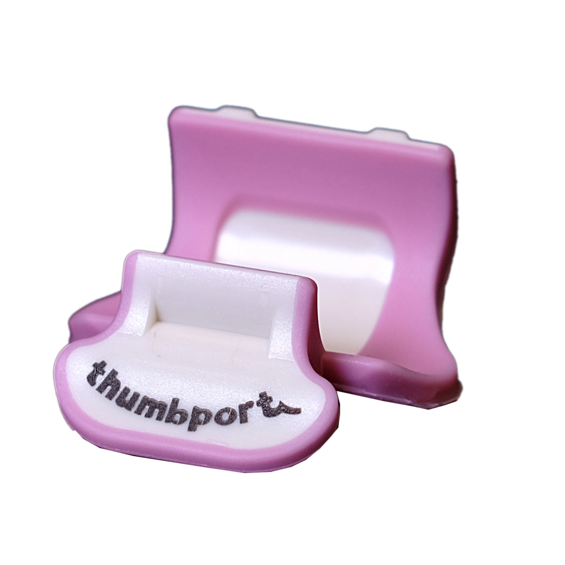 Thumbport Flute Thumbrest - Pink/White