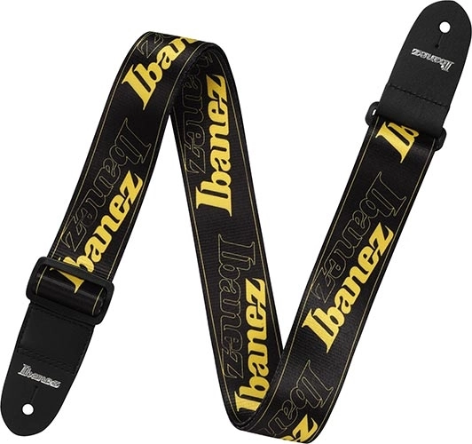 Yellow Logo Guitar Strap