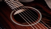 AD24ce Sapele Grand Auditorium Acoustic/Electric Guitar with AeroCase - Shaded Edge Burst