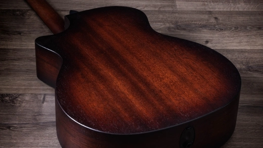 AD24ce Sapele Grand Auditorium Acoustic/Electric Guitar with AeroCase - Shaded Edge Burst