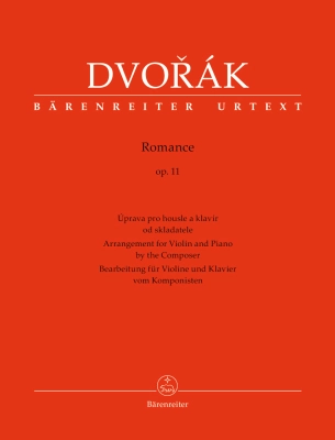 Baerenreiter Verlag - Romance op. 11 - Dvorak/Hajek - Violin/Piano - Book
