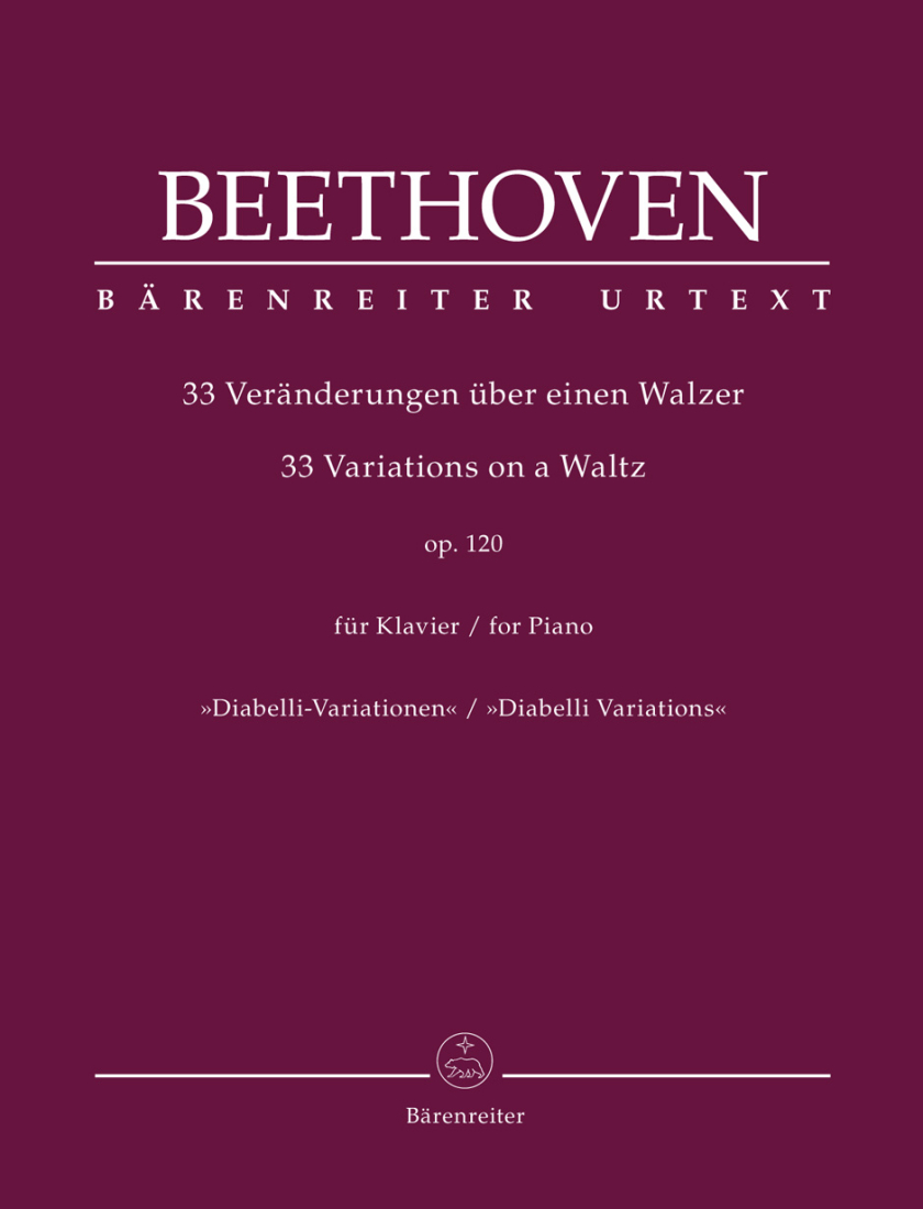 33 Variations on a Waltz for Piano op. 120, \'\'Diabelli Variations\'\' - Beethoven/Aschauer - Piano - Book