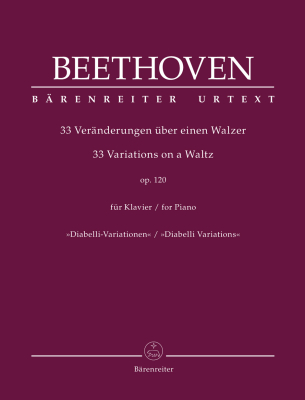 Baerenreiter Verlag - 33 Variations on a Waltz for Piano op. 120, Diabelli Variations - Beethoven/Aschauer - Piano - Book