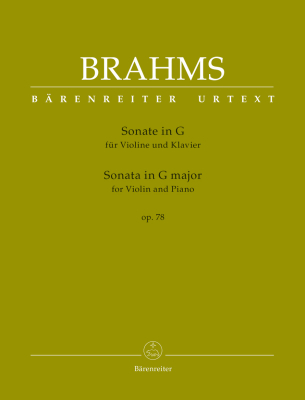 Baerenreiter Verlag - Sonata in G major op. 78 - Brahms/Brown/Da Costa - Violin/Piano - Book