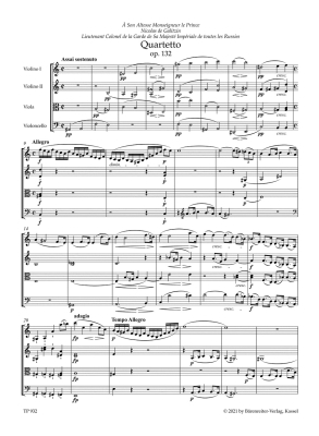 String Quartet in A minor op. 132 - Beethoven/Del Mar - Study Score - Book