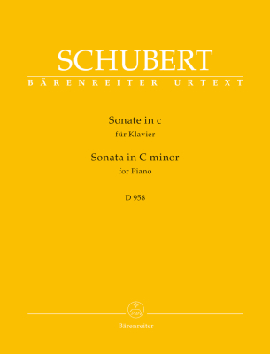 Baerenreiter Verlag - Sonata in C minor D 958 - Schubert/Litschauer - Piano - Book