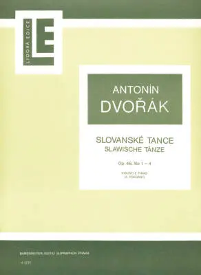 Baerenreiter Verlag - Slawische Tanze No. 1-4 Op. 46 - Dvorak - Performance Score, Part - Violin, Piano