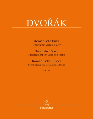 Romantic Pieces op. 75 - Dvorak/Kalinowska - Viola/Piano - Book