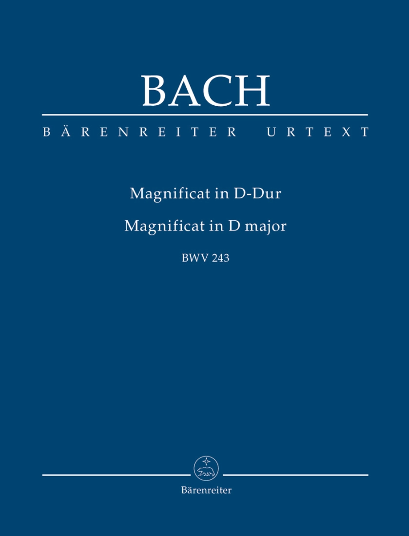 Magnificat in D major BWV 243 - Bach/Durr - Study Score - Book