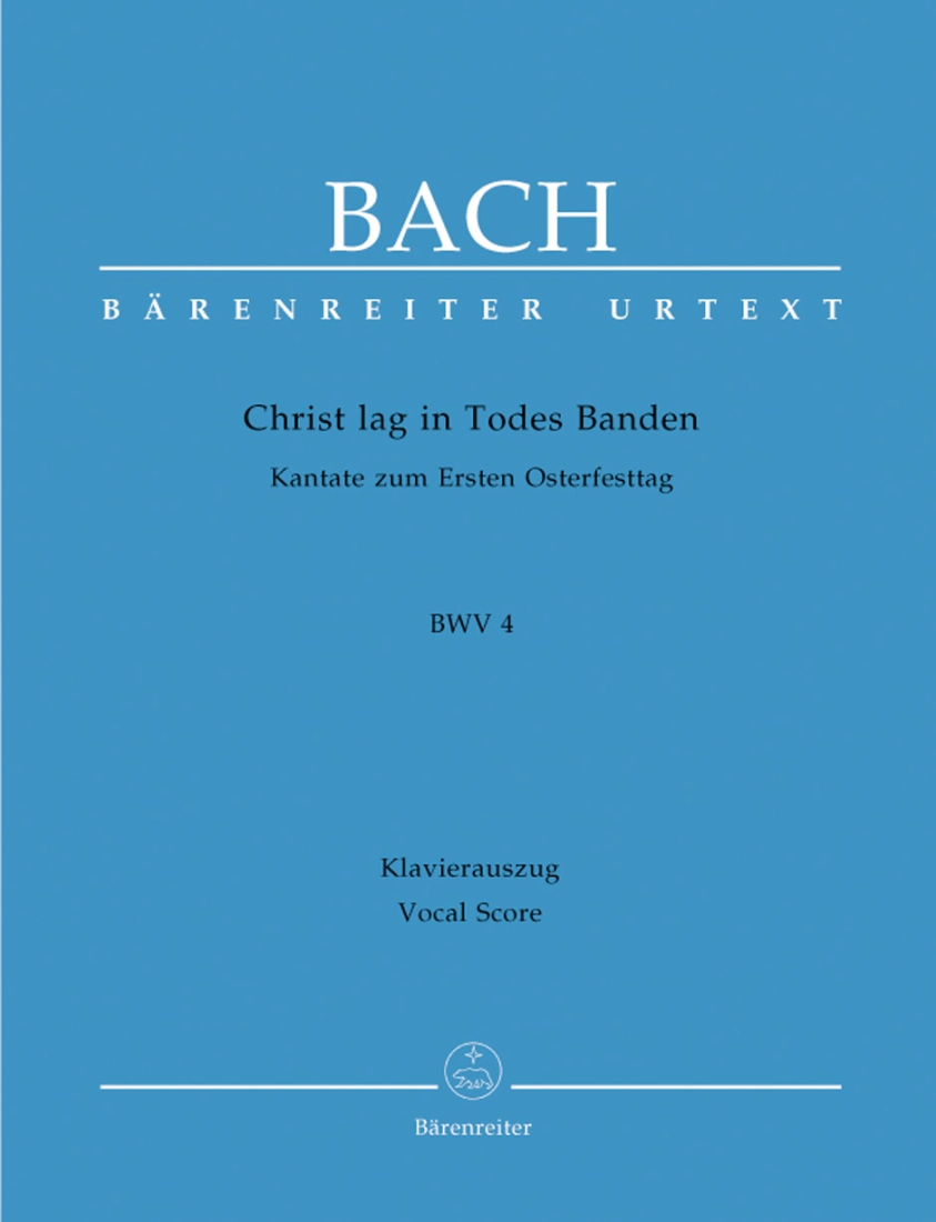 Cantata BWV 4, Christ lag in Todes Banden - Bach/Durr - Vocal Score - Book