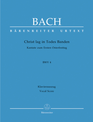 Baerenreiter Verlag - Cantata BWV 4, Christ lag in Todes Banden - Bach/Durr - Vocal Score - Book