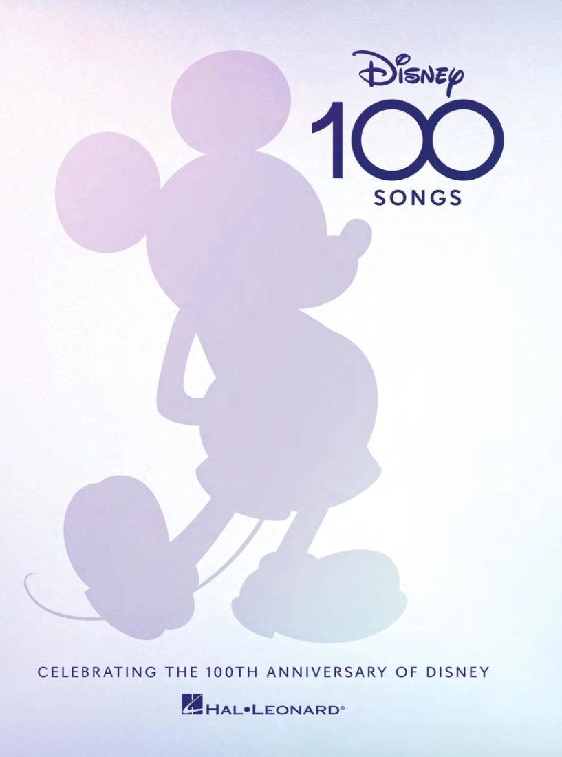 Disney 100 Songs: Celebrating the 100th Anniversary of Disney - Melody/Lyrics/Chords - Hardcover Book