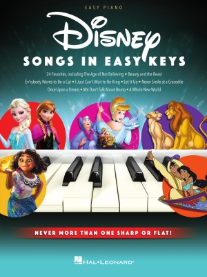 Hal Leonard - Disney Songs in Easy Keys - Easy Piano - Book