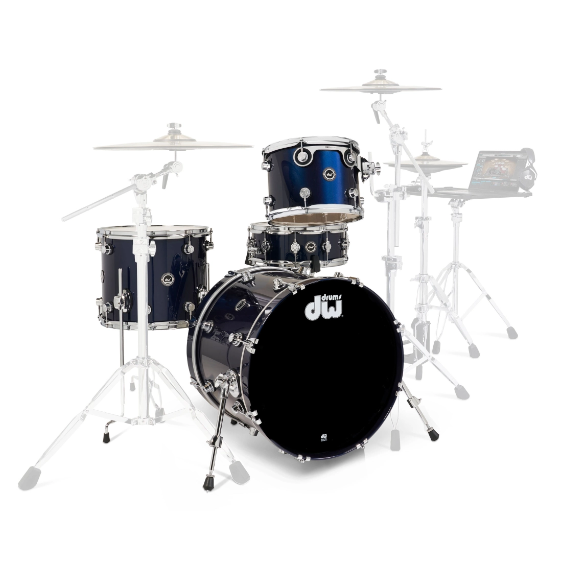 DWe 4-Piece Shell Pack (20,12,14,SD) - Midnight Blue Metallic