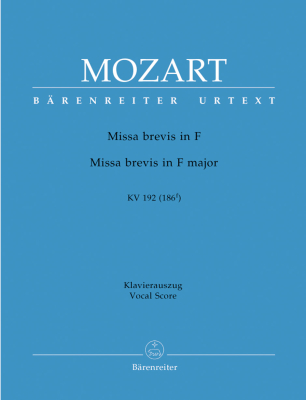 Missa brevis in F major K. 192 (186f) - Mozart/Senn - Vocal Score - Book