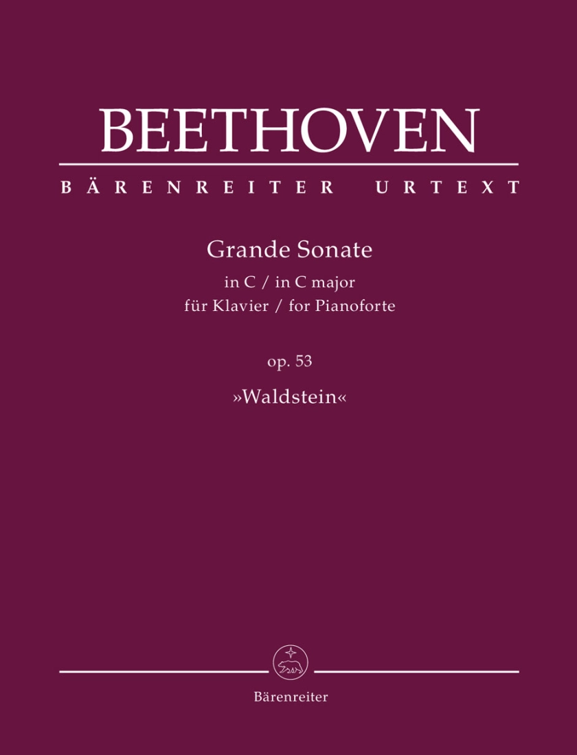 Grande Sonate in C major op. 53 \'\'Waldstein\'\' - Beethoven/Del Mar - Piano - Book