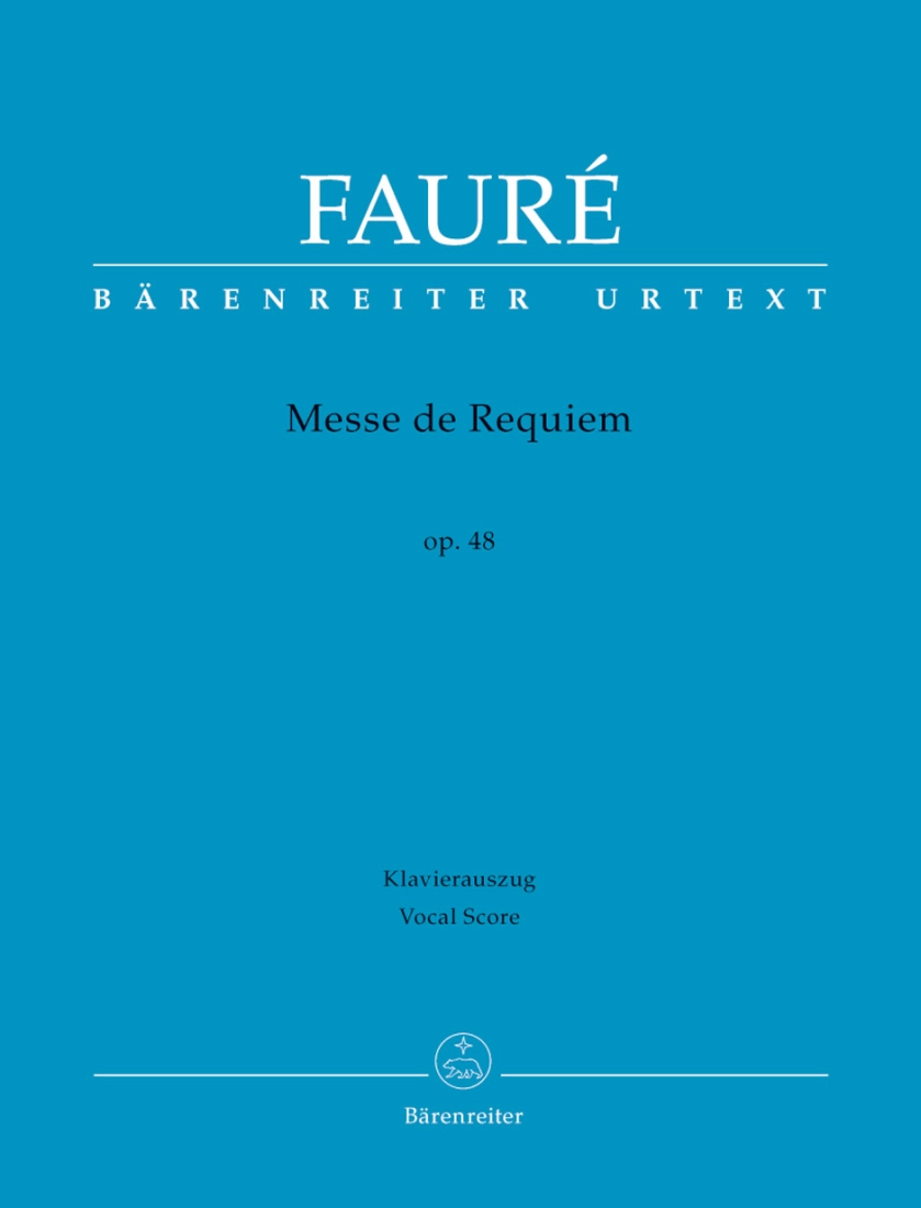 Messe de Requiem op. 48 N 97b (Version of 1900) - Faure/Stahl/Stegemann - Vocal Score - Book