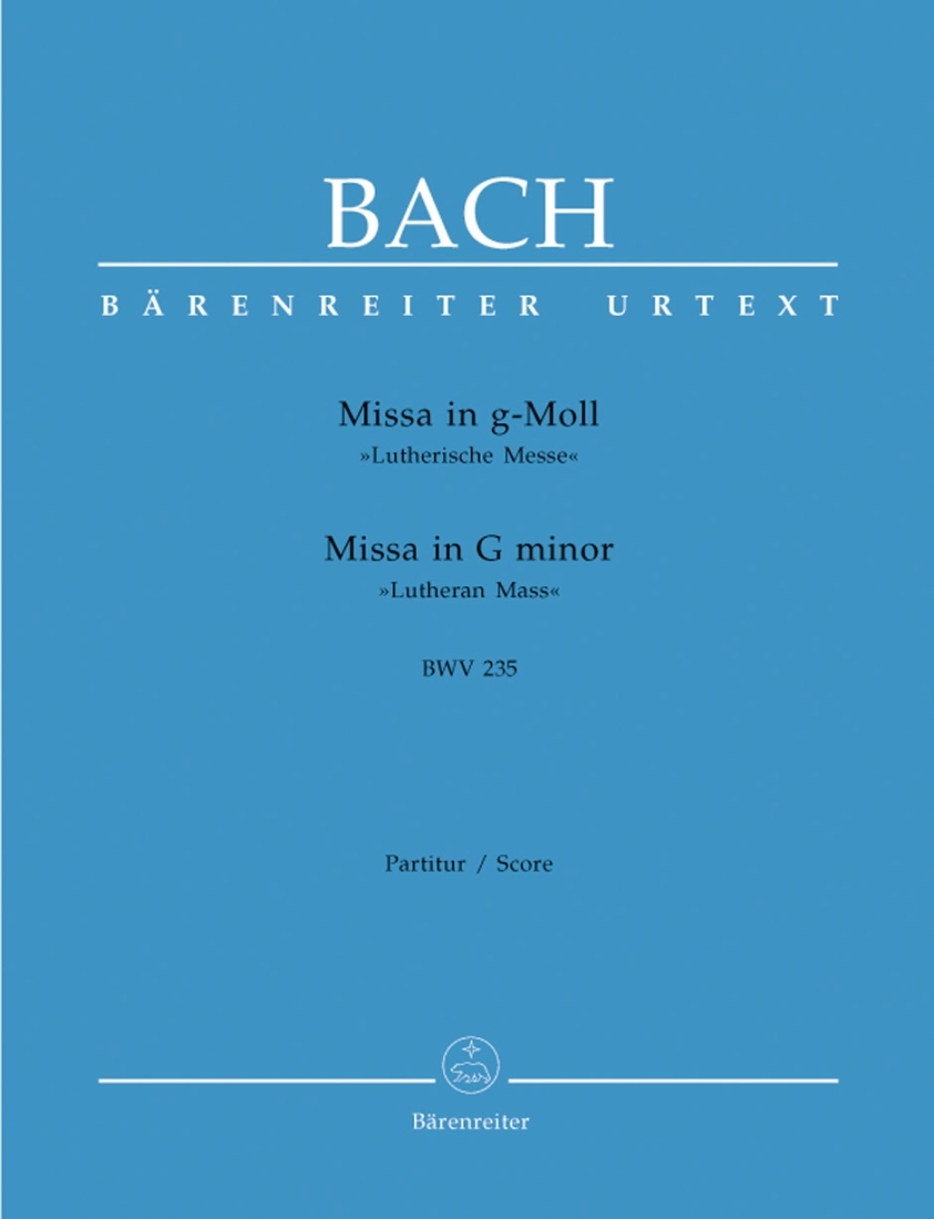 Mass in G minor BWV 235 - Bach/Platen/Helms - Full Score - Book