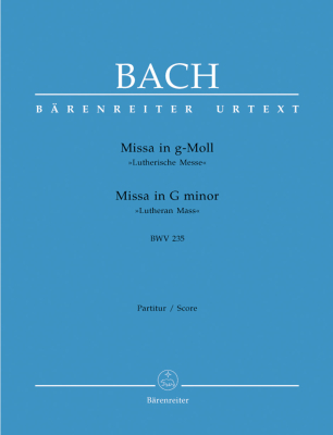 Baerenreiter Verlag - Mass in G minor BWV 235 - Bach/Platen/Helms - Full Score - Book