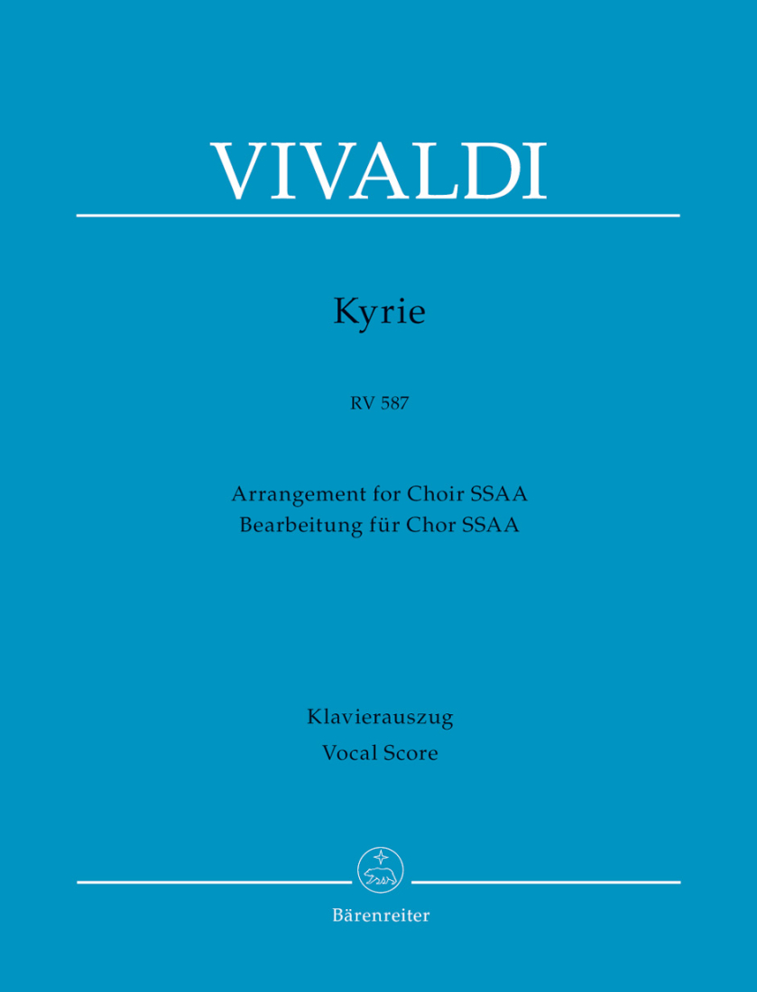 Kyrie RV 587 - Vivaldi/Bruno - SSAA Vocal Score - Book