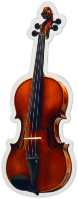 Violin Magnet - 6.25\'\', Die Cut