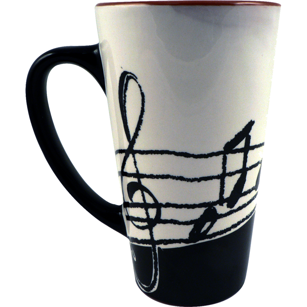 Musical Notes Latte Mug