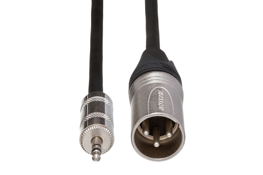 Camcorder Microphone Cable 3.5mm TRS to Neutrik XLR3M - 1.5\'