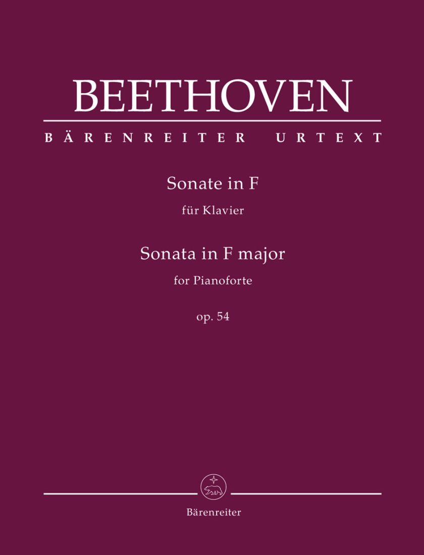 Sonata in F major op. 54 - Beethoven/Del Mar - Piano - Book