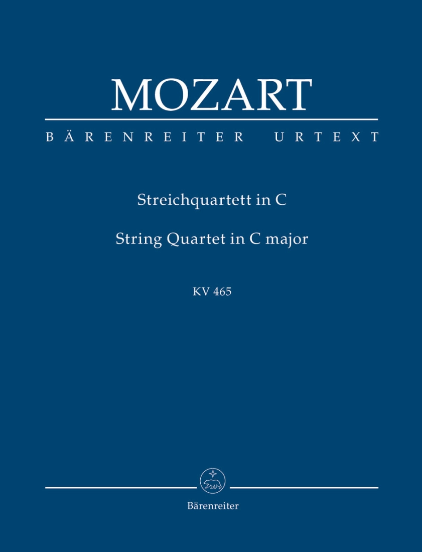 String Quartet in C major K. 465 \'\'Dissonance\'\' - Mozart/Finscher - Study Score - Book