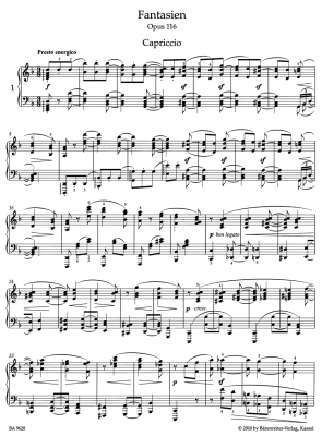 Fantasies op. 116 - Brahms/Kohn - Piano - Book