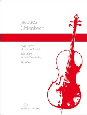 Baerenreiter Verlag - Two Duets for Two Violoncellos Op. 52/2, 3 - Offenbach - Performance Score - Violoncello