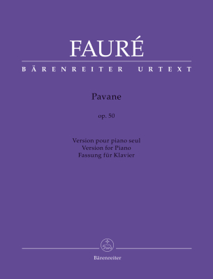 Baerenreiter Verlag - Pavane for Piano op. 50 - Faure/Bartoli - Piano - Sheet Music