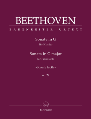Baerenreiter Verlag - Sonata in G major op. 79 Sonate facile - Beethoven/Del Mar - Piano - Sheet Music