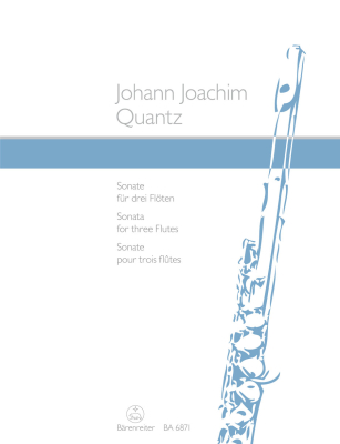 Baerenreiter Verlag - Sonate pour trois fltes Quantz, Doflein Trio de fltes Livre