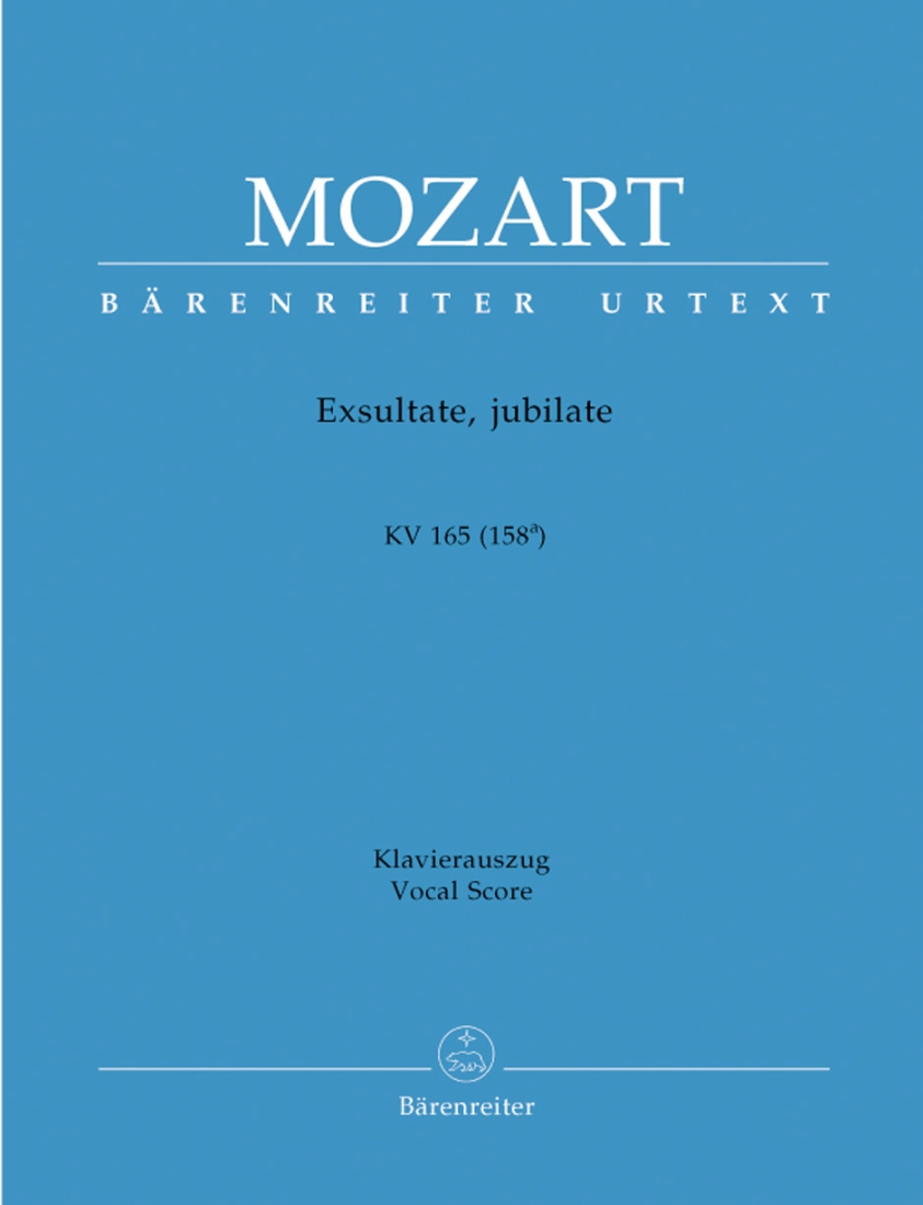 Exsultate, Jubilate K. 165 (158a), Motet - Mozart /Federhofer /Munster - Vocal Score - Book