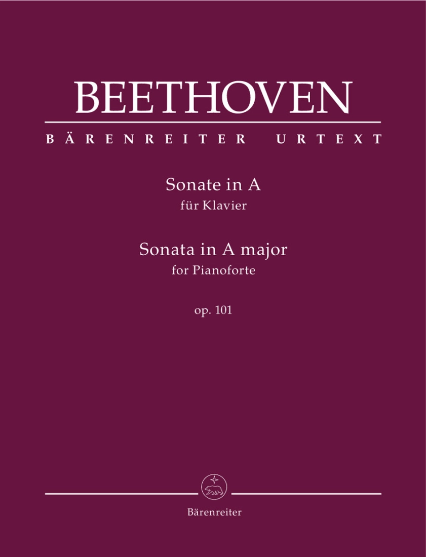 Sonata in A major op. 101 - Beethoven/Del Mar - Piano - Book