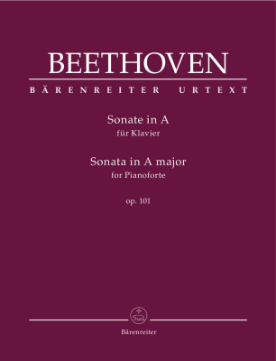 Baerenreiter Verlag - Sonata in A major op. 101 - Beethoven/Del Mar - Piano - Book